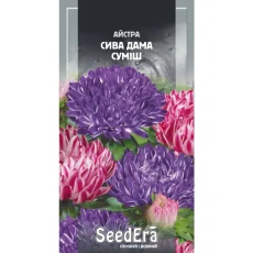 Астра пионовидная Седая Дама смесь от Профессиональных Семян