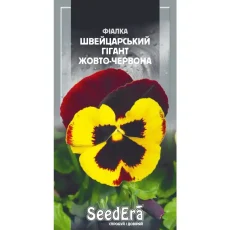 Фиалка садовая Швейцарский гигант желто-красный от Профессиональных Семян